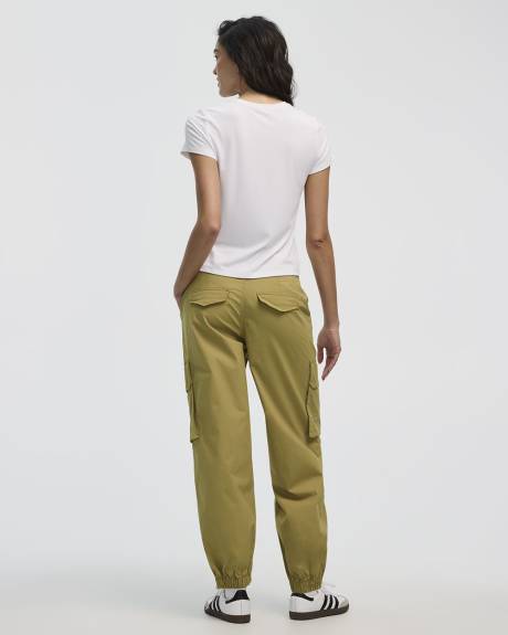 T-shirt côtelé et ajusté à col rond - R Essentials