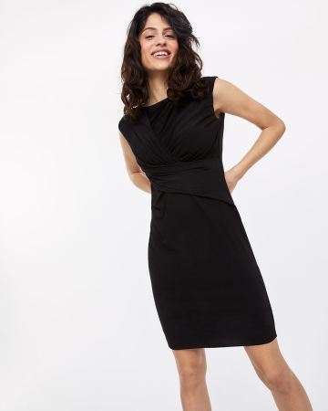 Twist Front Fitted Dress