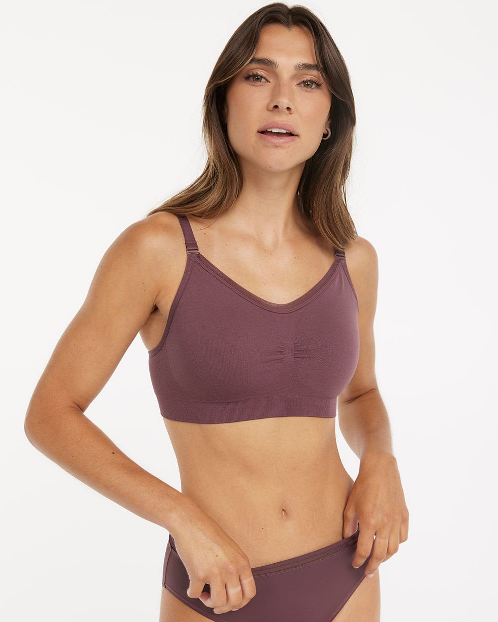 ELLE Seamless Rib Bralette & Shorts Set by ELLE Intimates Online, THE  ICONIC