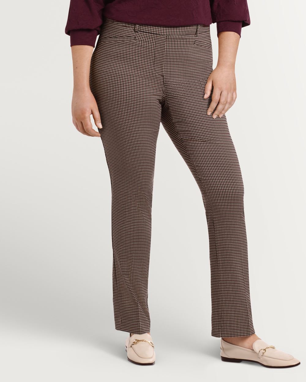 Iconic Straight Gingham Pant