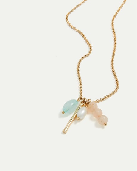 Long Necklace with Pastel Charms