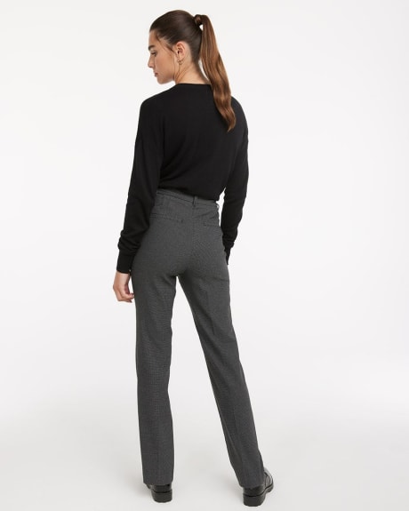 Grey Houndstooth Straight Leg Pants, The Iconic