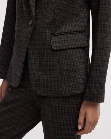 Veston ajusté en tricot à un bouton - Le Stretch Moderne (MD)