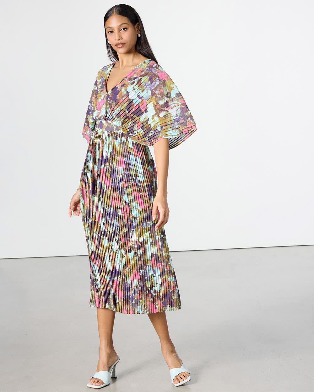 Maxi Dress with V Neckline