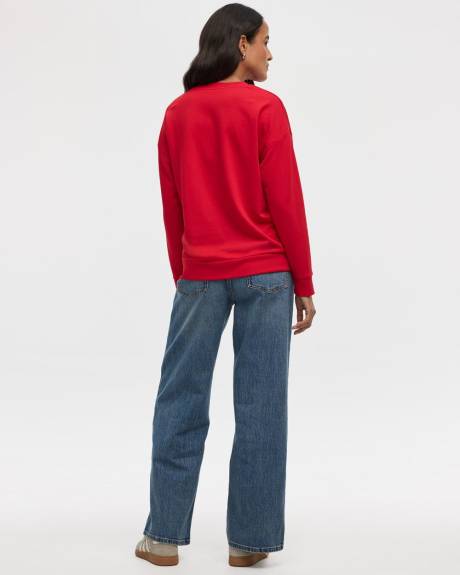 Long-Sleeve Crew-Neck Sweatshirt - R Essentials