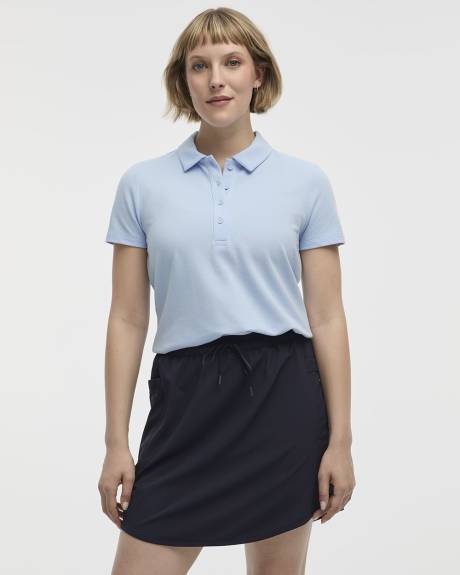 T-shirt polo à manches courtes en tricot piqué - Hyba