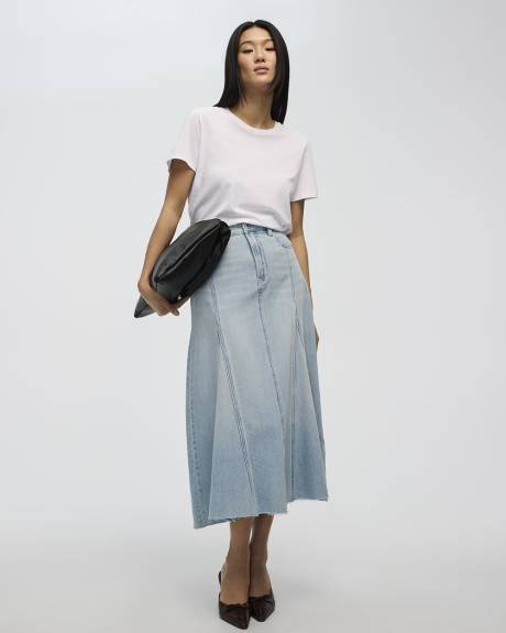 Midi Denim Skirt