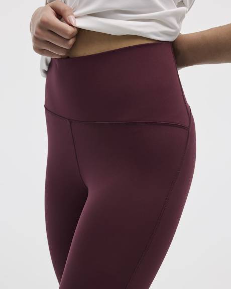 High-Rise Pulse Capri Legging with Compression Waistband - Hyba