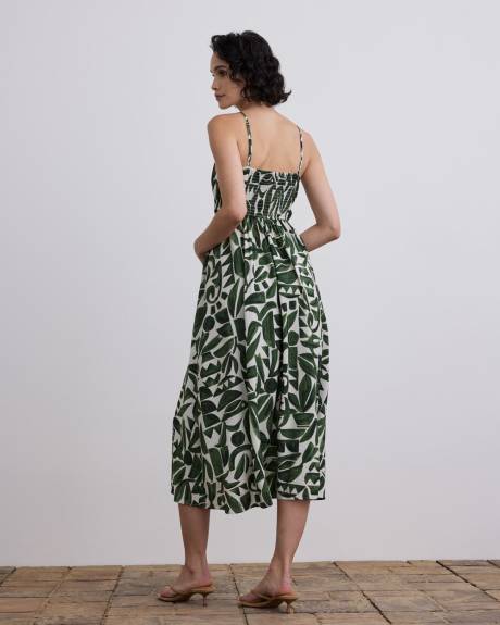 Robe maxi sans manches à col V