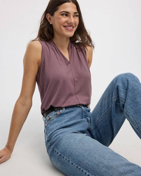 Haut sans manches à col V