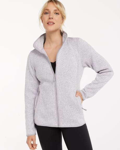 Polar Fleece Knit Jacket, Hyba