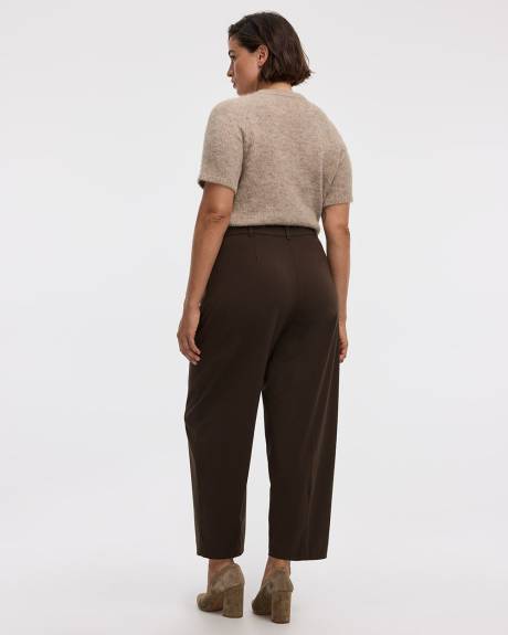Pantalon taille mi-haute à jambe ballon - L'Intemporelle - Coupe Courbes
