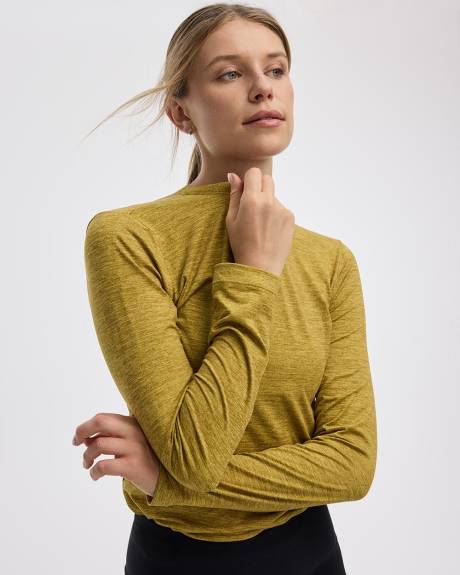 T-shirt à col rond et manches longues - DRY-LUX (MD) Hyba Essentiels