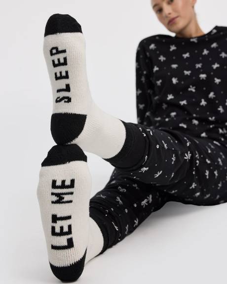 Winter Socks with Quote