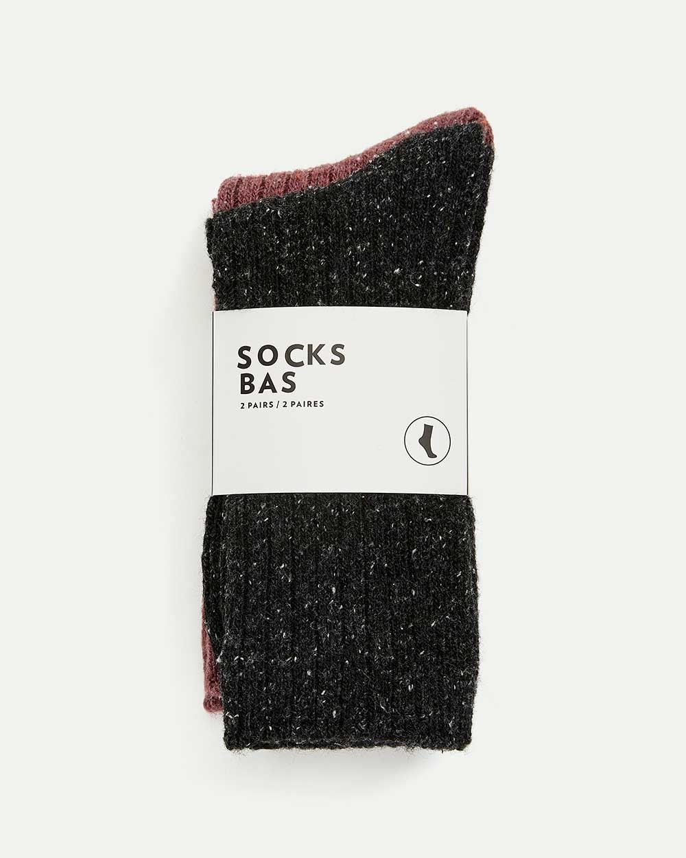 2-Pack Knit Boot Socks