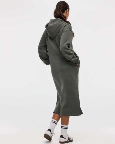 Long-Sleeve Hooded Dress - Hyba