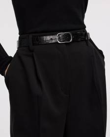 Ceinture en faux cuir effet crocodile