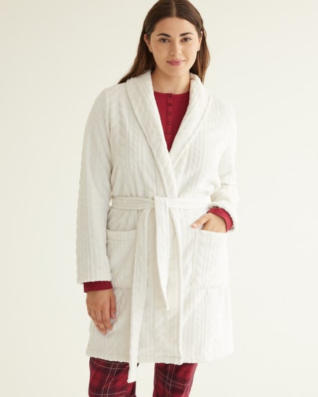 Long-Sleeve Plush Robe