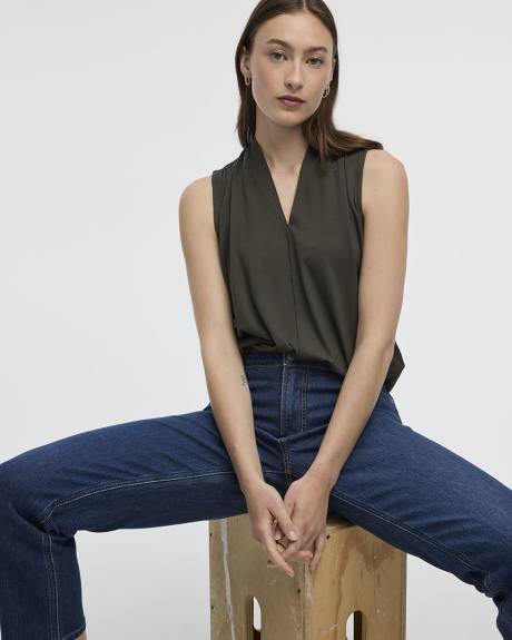 Sleeveless V-Neck Top