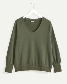 Long Raglan Sleeve Sweatshirt | Regular | Reitmans