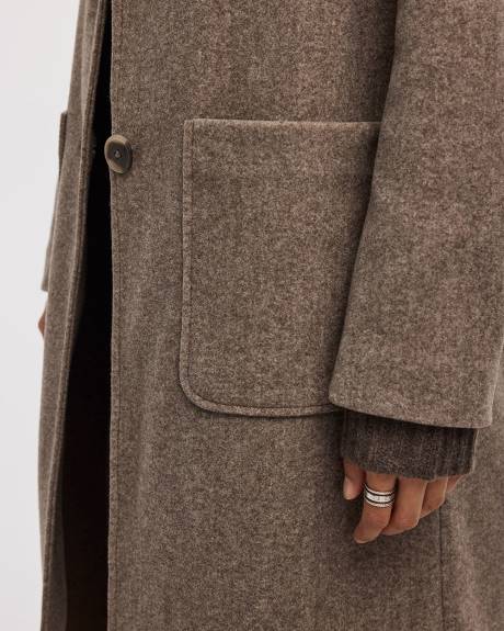 Manteau long à deux boutons