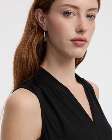 Haut sans manches à col V