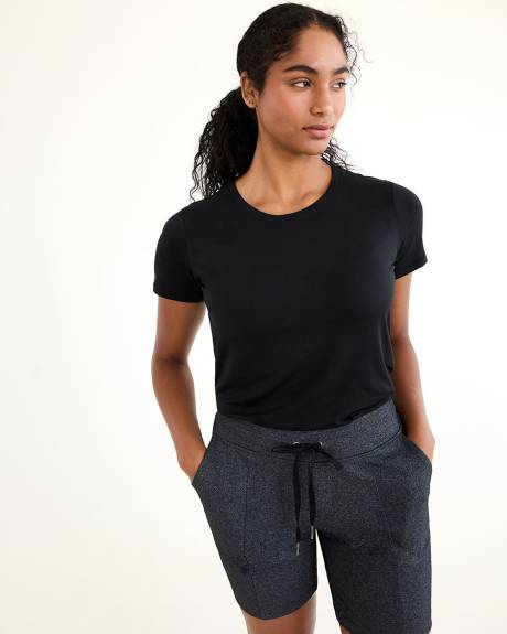 T-shirt à col rond et manches courtes - DRY-LUX (MD) Hyba Essentiels