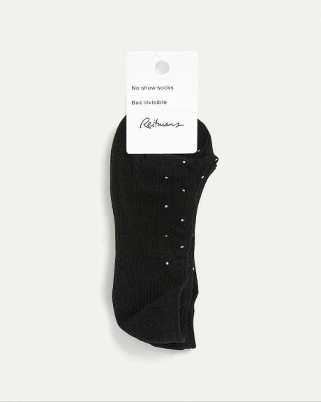 Dotted No-Show Cotton Socks