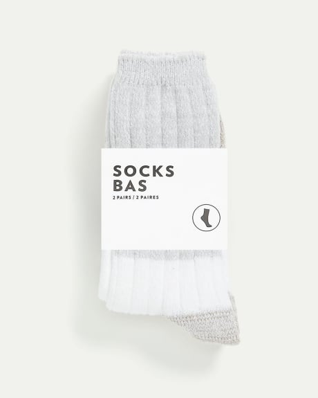 Super Soft Marled Socks, Set of 2