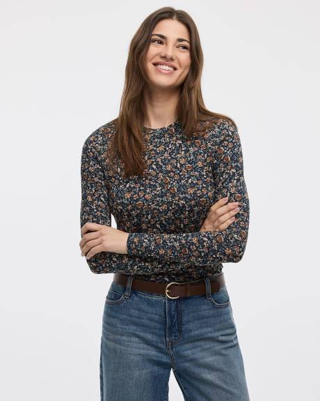 T-shirt &agrave; col rond &agrave; manches longues - R Essentials