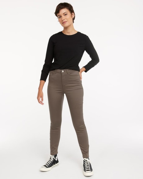 Stretch High-Rise Colored Jean with Skinny Leg - Petite