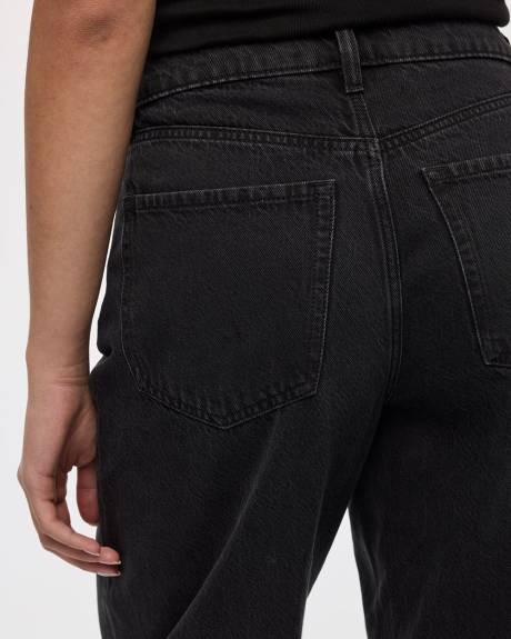 High-Rise Barrel Jeans - Petite