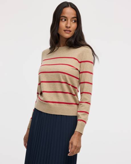 Striped Long-Sleeve Pullover - R Essentials