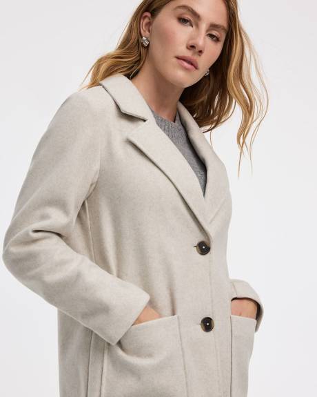 Manteau long à deux boutons