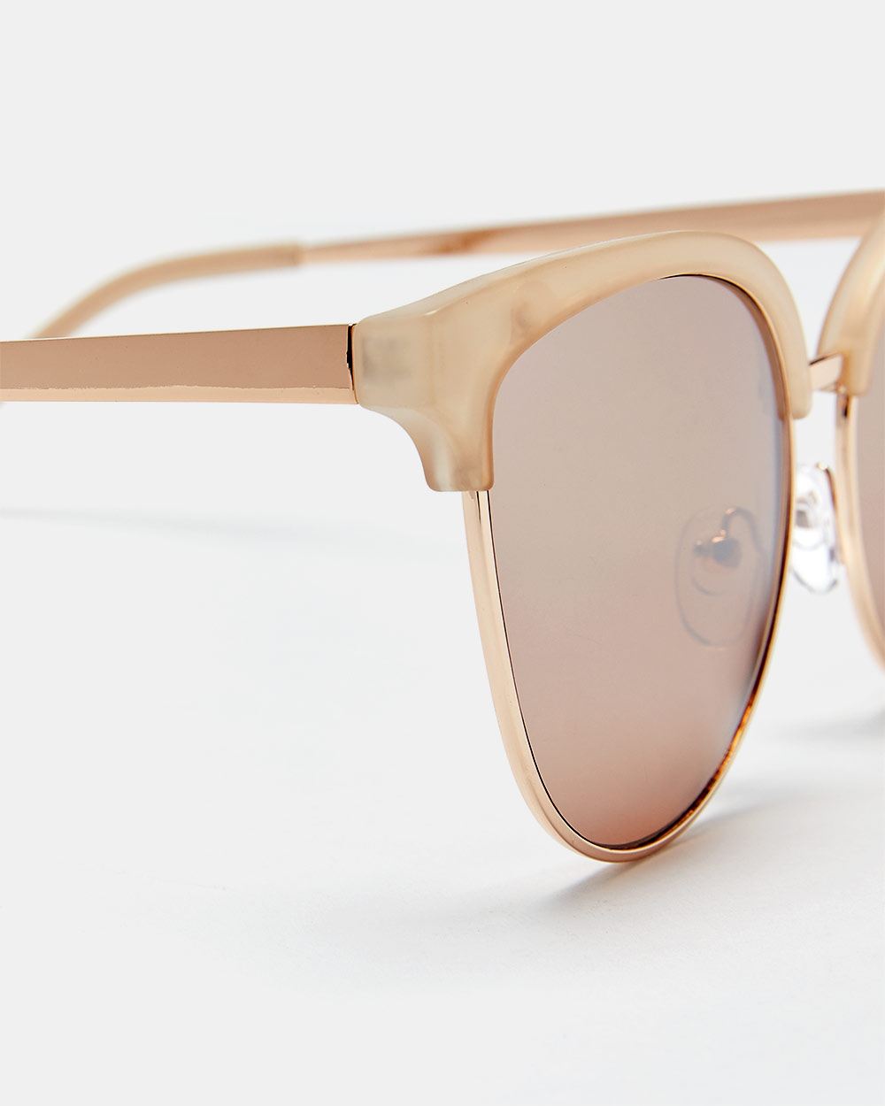 rose gold clubmaster sunglasses