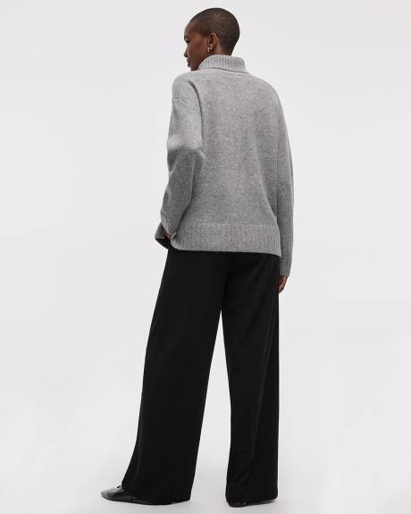 Pull à manches longues et col roulé