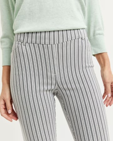 Striped Cropped Slim Pants The Iconic