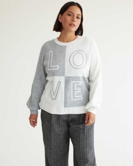 Long-Sleeve Crew-Neck Sweater