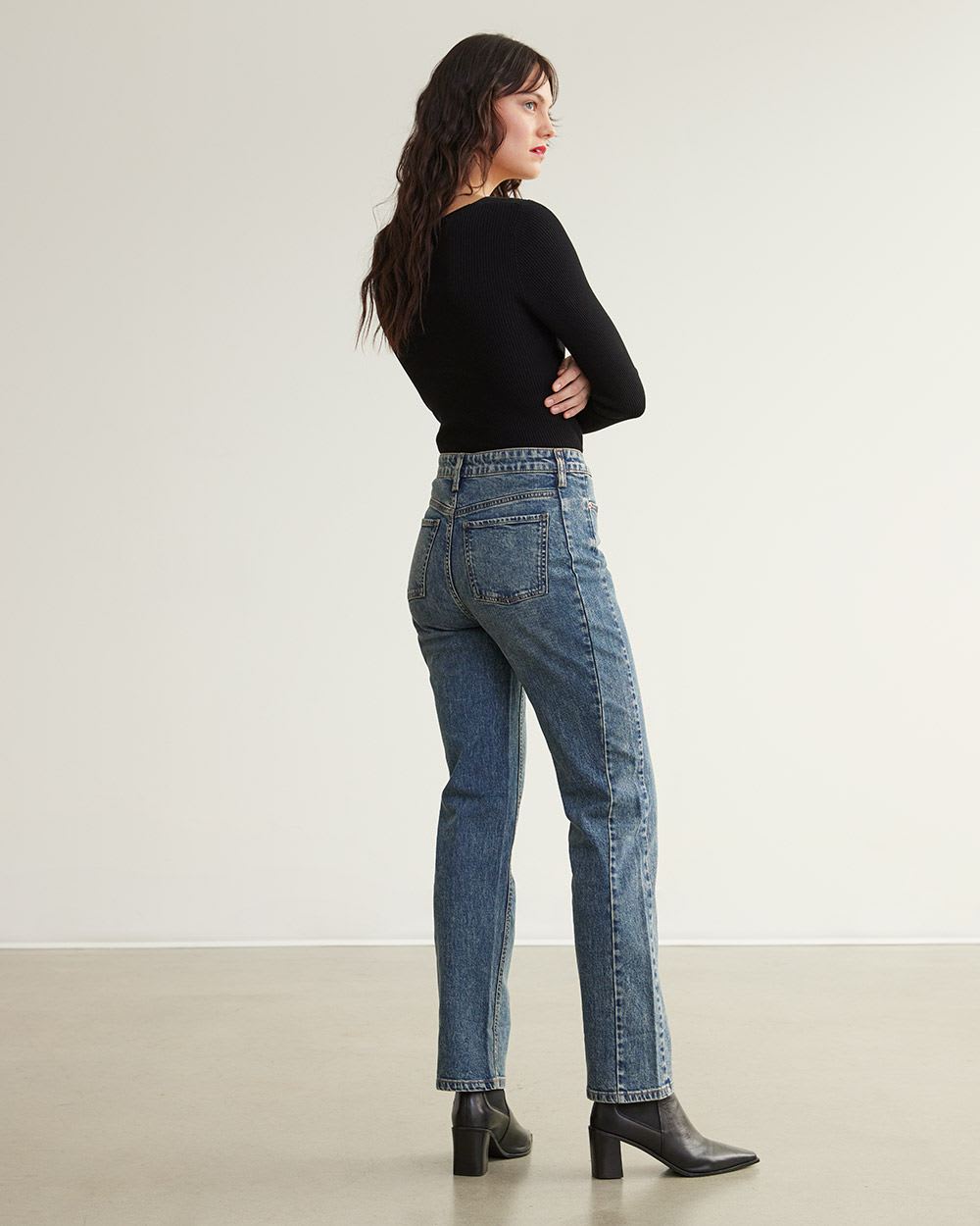 Straight-Leg High-Rise Jean, The 90's Straight - Tall