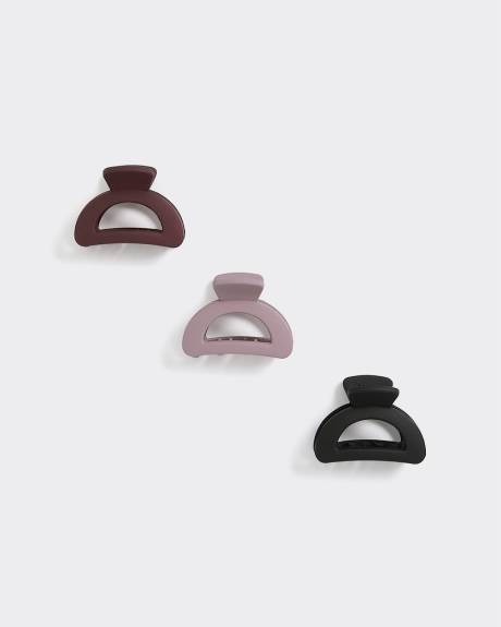 Small Matte Claw Clips - Set of 3