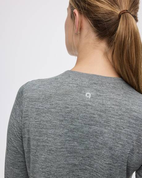 T-shirt à col rond et manches longues - DRY-LUX (MD) Hyba Essentiels