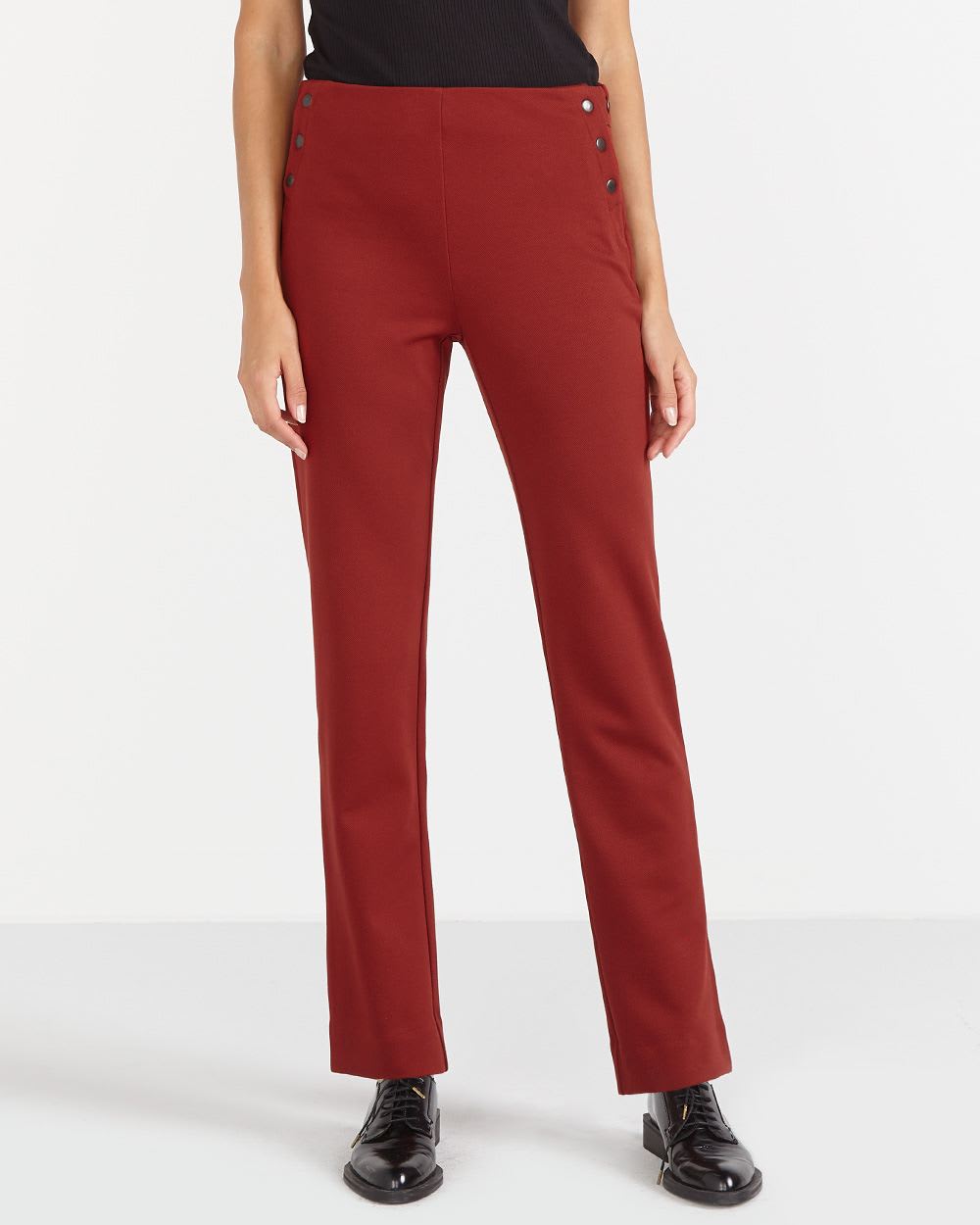 red skinny dress pants womens