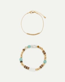 Bracelets bohèmes en perles – Paquet de 2