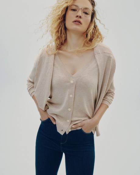 Cardigan à col V - R Essentials