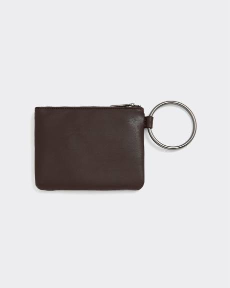Faux Leather Card Holder