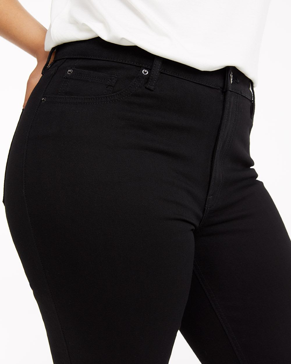 High-Rise Black Jean with Slim Leg, The Vintage