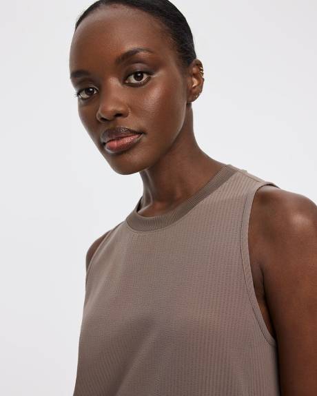 Sleeveless Textured Midi Dress - Hyba