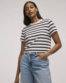 Striped Crew-Neck T-Shirt