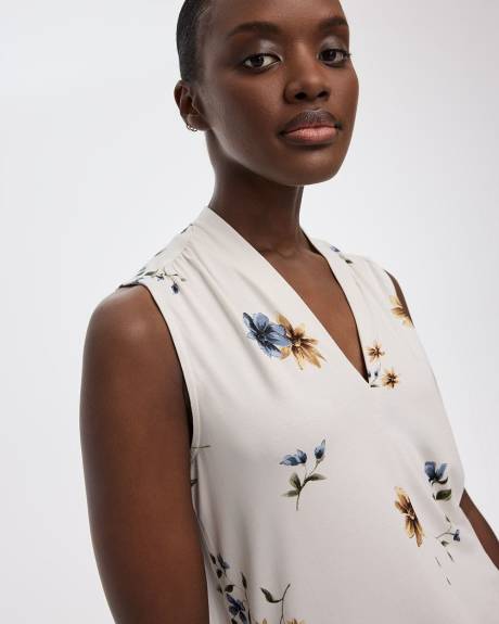 Haut sans manches à col V