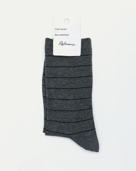 Cotton Socks with Stripes